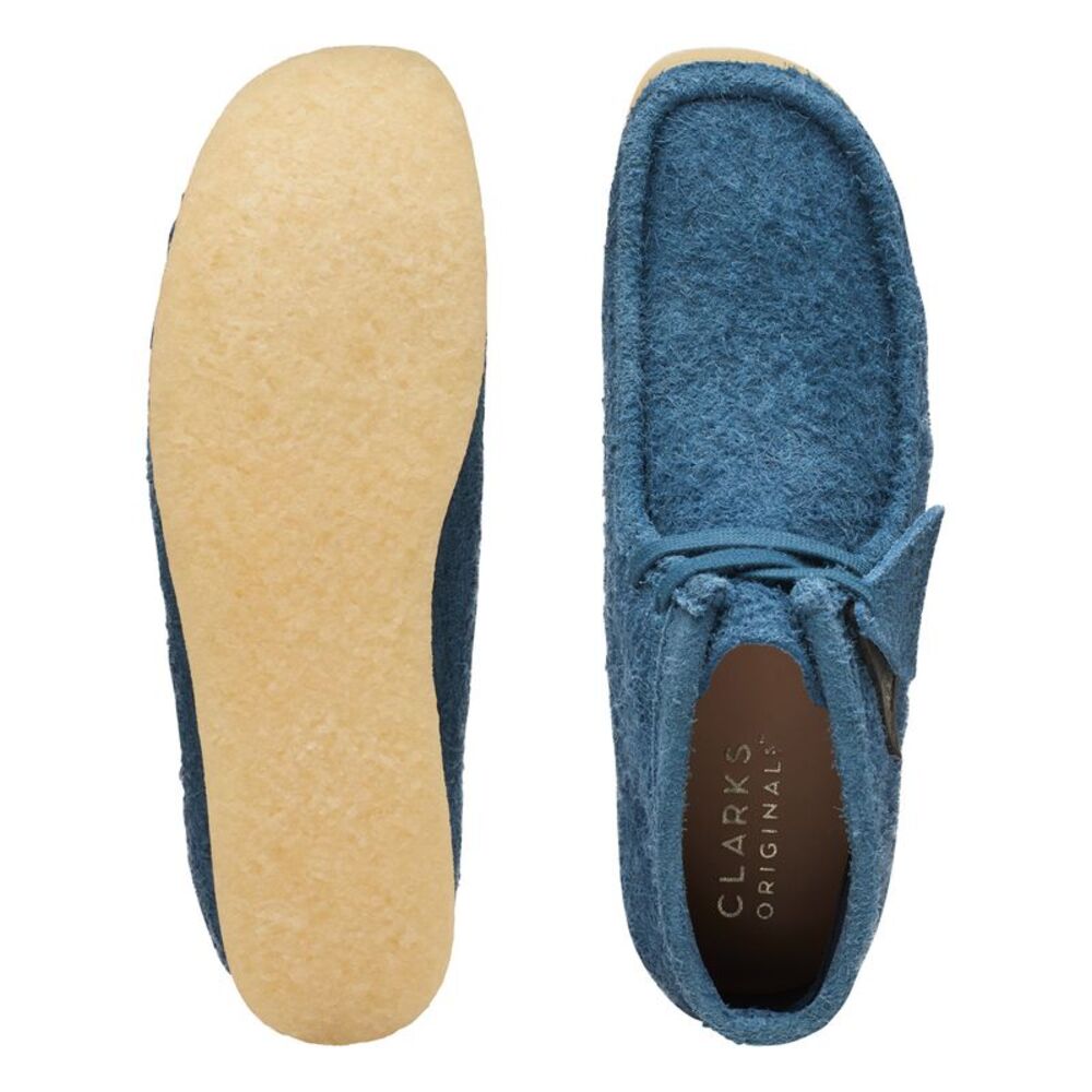 Clarks Mens Wallabee Boot Blue Boots (NWT) - Picture 6 of 6